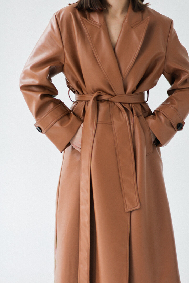 Caramel Color Eco Trench