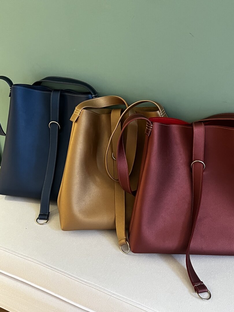 Eco leather bag with 4 pockets